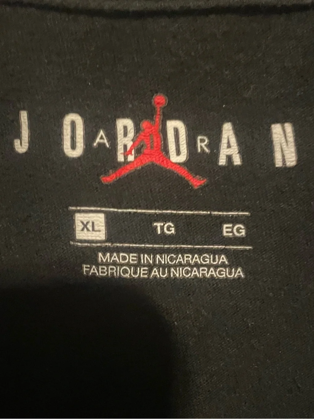 Mens Size XL Nike Air Jordan Atlanta City Graphic Print Shirt Black